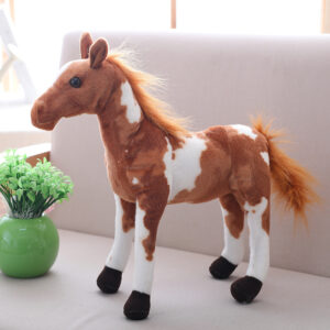 30-60cm Simulation Horse Plush Toys Cute Staffed Animal Zebra