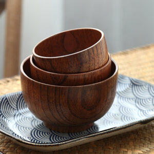 Japanese Style Wooden Bowl