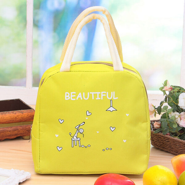 Portable Lunch Tote with Cartoon Animal Design - Image 3