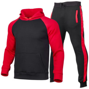 Sports Set Men’s Sweater Suit With Hood Loose Pants