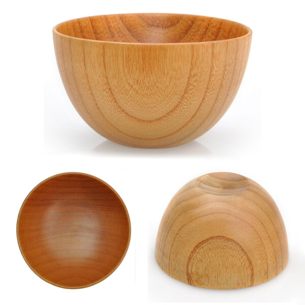 Large Wooden Soup Bowl - Image 4