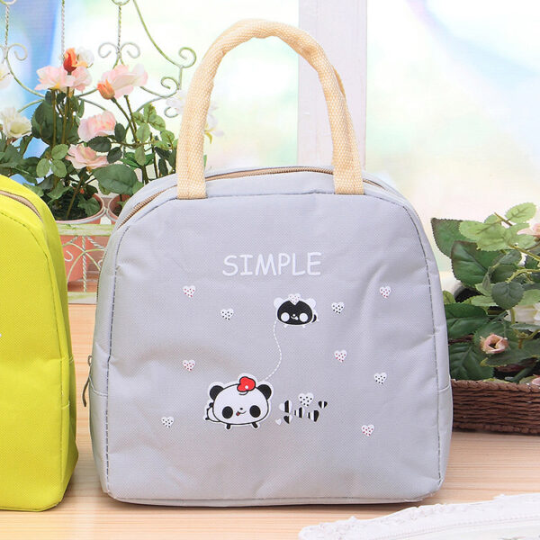 Portable Lunch Tote with Cartoon Animal Design - Image 5