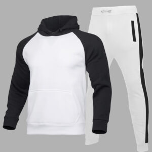 Sports Set Men’s Sweater Suit With Hood Loose Pants