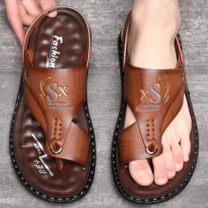 Men’s Fashion Latex Soft Bottom Flip Sandals