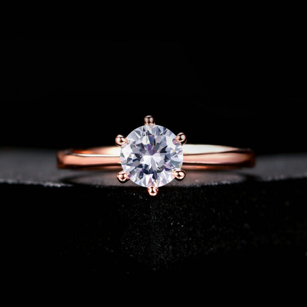 Zircon Micro Inlay Engagement Ring - Image 2