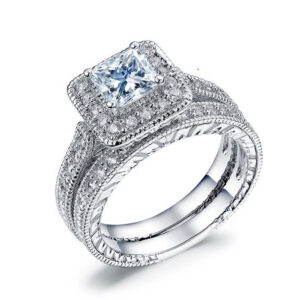 European And American Diamond Fashion Luxury Couple Diamond Ring