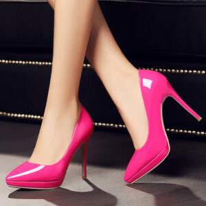 Stiletto pointed high heels