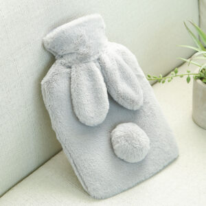 Ear rabbit Irrigation Hot Water Bottle, Winter Warm Rubber Cloth Cover