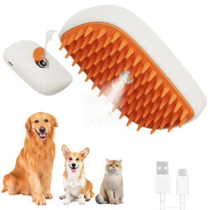 USB Rechargeable Pets Steam Brush Spray Massage Comb Pet Grooming Tools Cat Steam Comb Pet Products