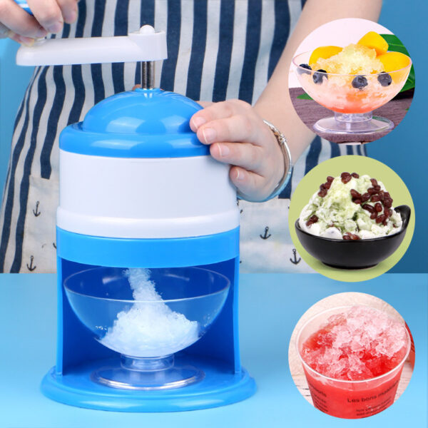 Portable Manual Ice Crushers Hand Crank Ice Shaver Shave Ice Machine Smoothie Maker Household Kitchen Bar Ice Blender Drink Tool Summer Gadgets - Image 3