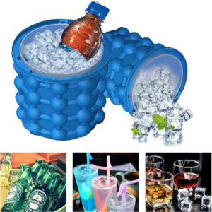 2 in 1 Food Grade Silicone Ice Bucket and Ice Maker