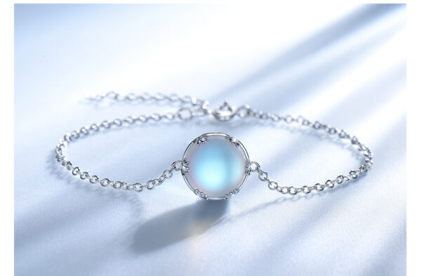 Colorful blue aurora gemstone necklace - Image 2