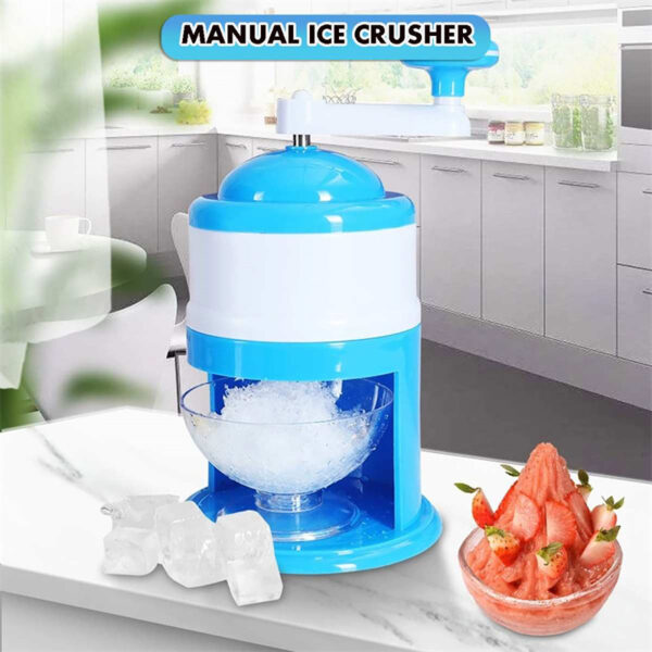 Portable Manual Ice Crushers Hand Crank Ice Shaver Shave Ice Machine Smoothie Maker Household Kitchen Bar Ice Blender Drink Tool Summer Gadgets - Image 2