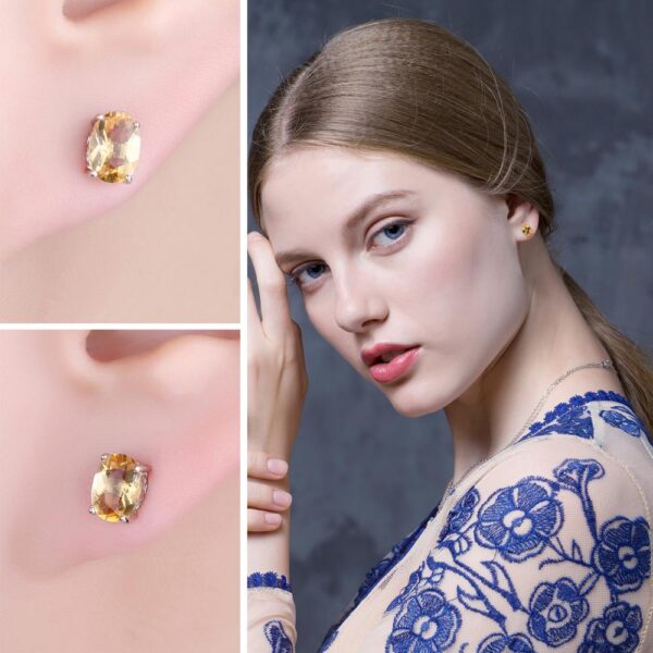 Women's Citrine Earrings - Image 4