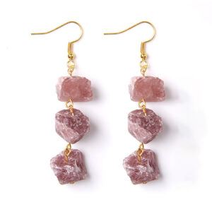 Irregular Citrine Gravel Earrings