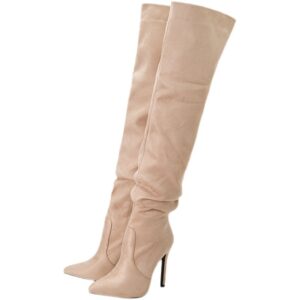 Over The Knee Boots Pointed Toe Stiletto High Heel Long Boots Lady Shoes