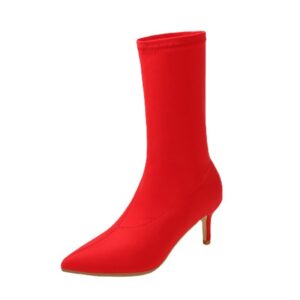 Women’s Shoes Stylish Ankle Boots Sexy Pointed Toe Stiletto High Heels Boots