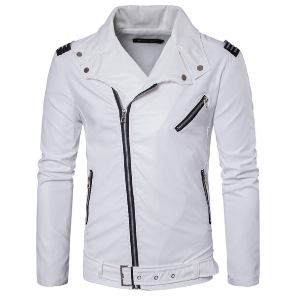 Large Size Men's PU Leather Jacket - Image 4