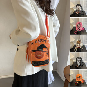 Women’s Mini Bag with Halloween Pattern