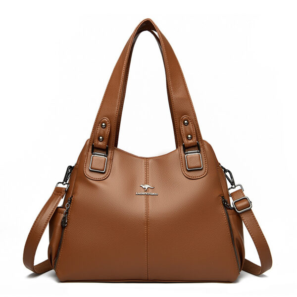 Women's Vintage Shoulder Bag with Spacious Interior - Image 2