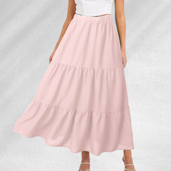 Women's Bohemian Maxi Skirt with Pockets - Image 4