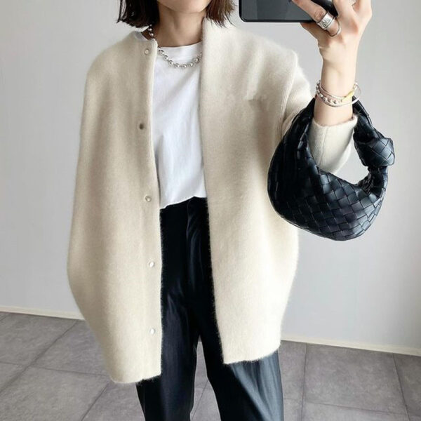 Women’s Soft Knit Oversized Cardigan with Loose Fit - Image 6