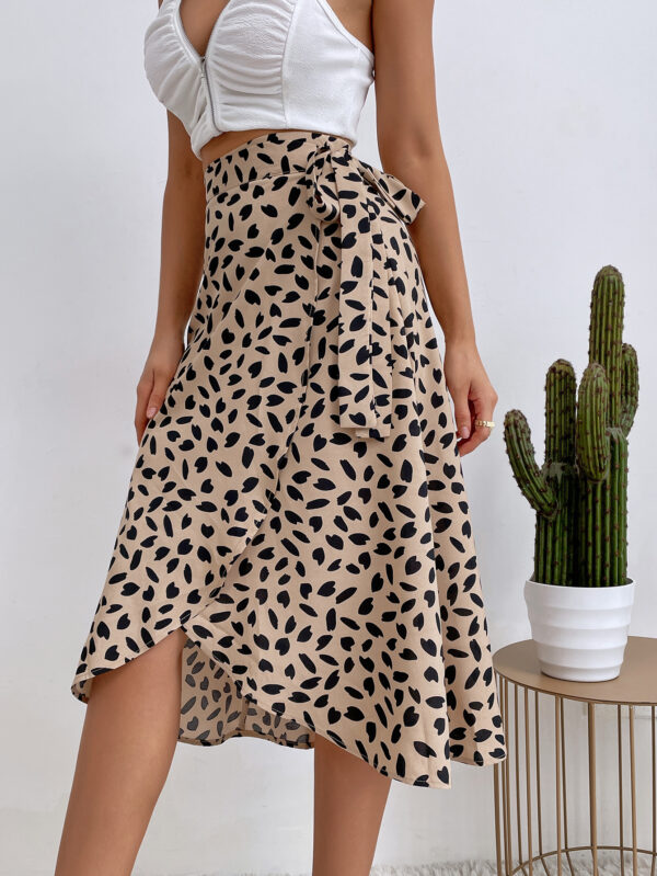 Elegant Polka Dot Print Ladies' Dress - Image 5