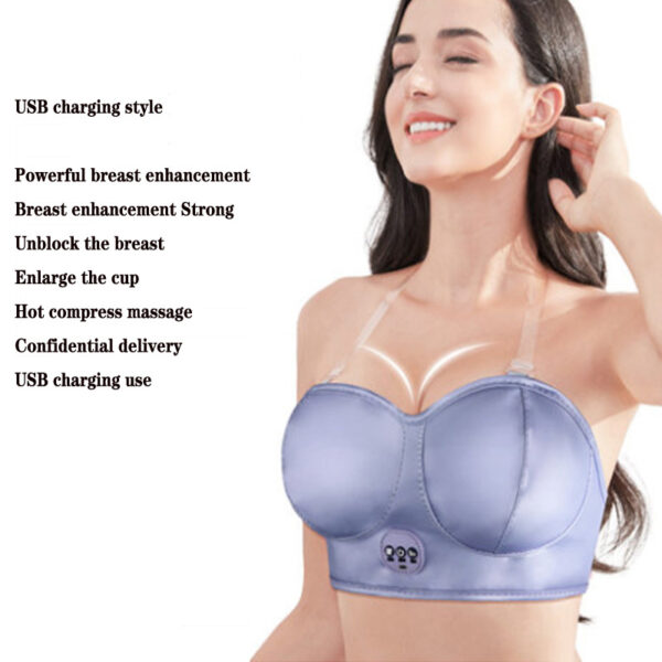 Smart Rechargeable Bra Massager for Enlargement and Sagging Prevention - Image 3