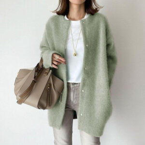 Women’s Soft Knit Oversized Cardigan with Loose Fit