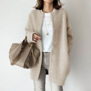 Women’s Soft Knit Oversized Cardigan with Loose Fit