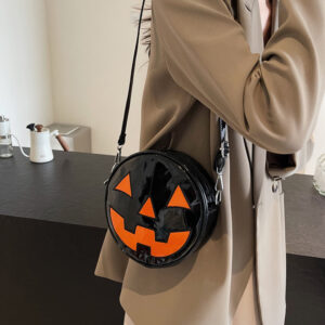 Women’s Small Round Halloween Devil Pumpkin Bag