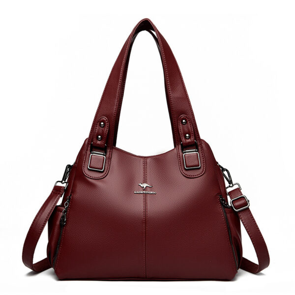 Women's Vintage Shoulder Bag with Spacious Interior - Image 5