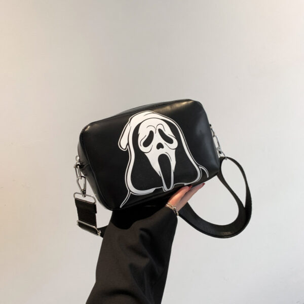 Women's Halloween Crossbody Bag with Skull Print - Image 10