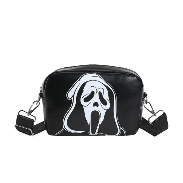 Women's Halloween Crossbody Bag with Skull Print - Image 4