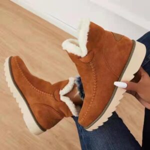 Women’s Plush Lined Suede Snow Boots