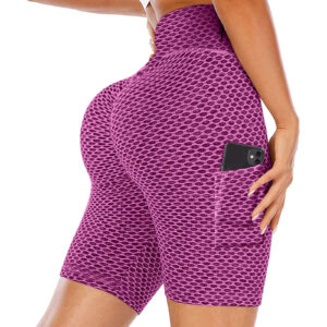 Sculpting Jacquard Workout Shorts for Women with Butt Lift