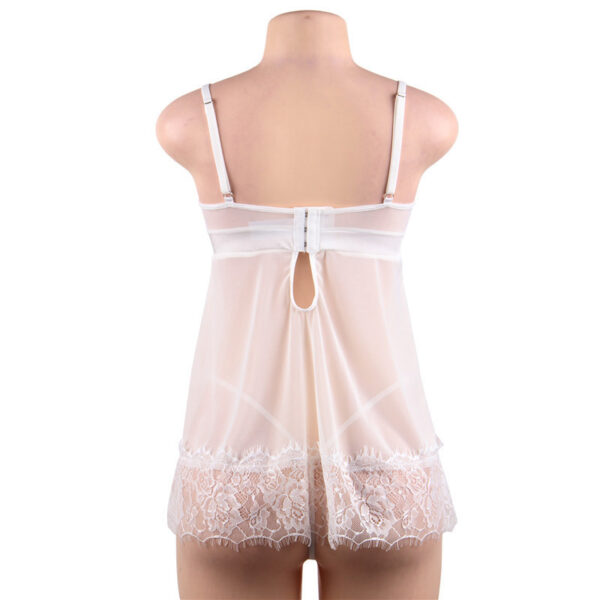 Oversized White Nightdress Lace Underwear - Image 4