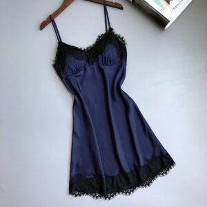 Comfortable silk suspender nightdress