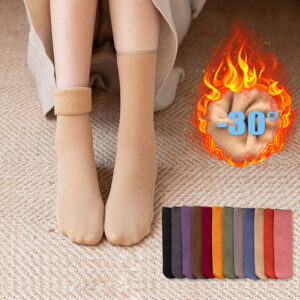 Luxurious Cashmere Velvet Warm Thermal Socks in Candy Colors