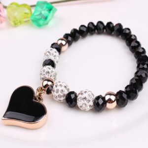 Elastic Crystal  Bracelet & Bangle Heart Bracelets