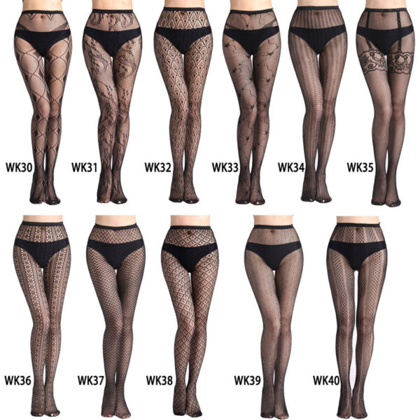 Women Tights Transparent Sexy Stockings Plus Size Fishnet Pantyhose - Image 5