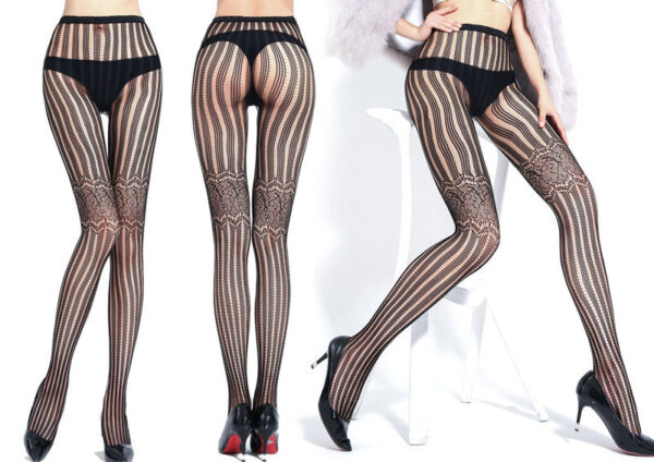 Women Tights Transparent Sexy Stockings Plus Size Fishnet Pantyhose - Image 2