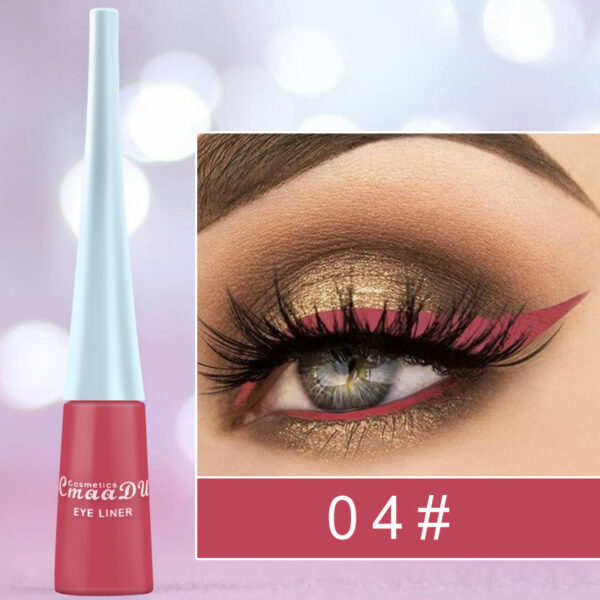 17 Color Liquid Eyeliner Matte Quick-Drying Color Eyeliner Lasting Non-Blooming Matte Glitter Eyeliner - Image 6