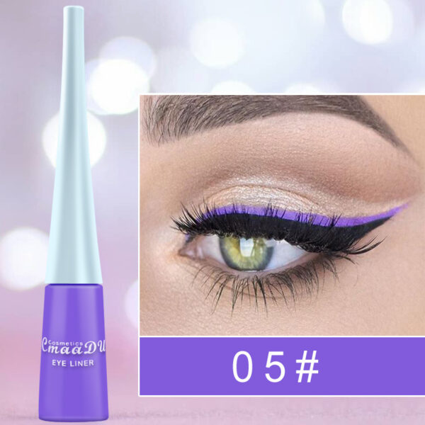 17 Color Liquid Eyeliner Matte Quick-Drying Color Eyeliner Lasting Non-Blooming Matte Glitter Eyeliner - Image 8