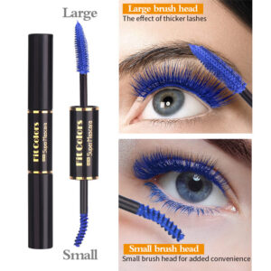 Waterproof Mascara with Dual-Head for Volume and Curl