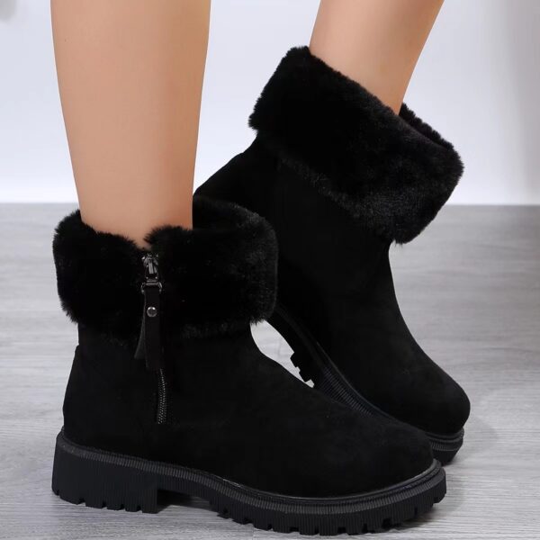 Cozy Winter Ankle Booties for Women – Fur-Lined High-Top Snow Boots - Image 6