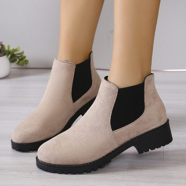 Anti-Slip Suede Retro Chelsea Boots Women - Image 3