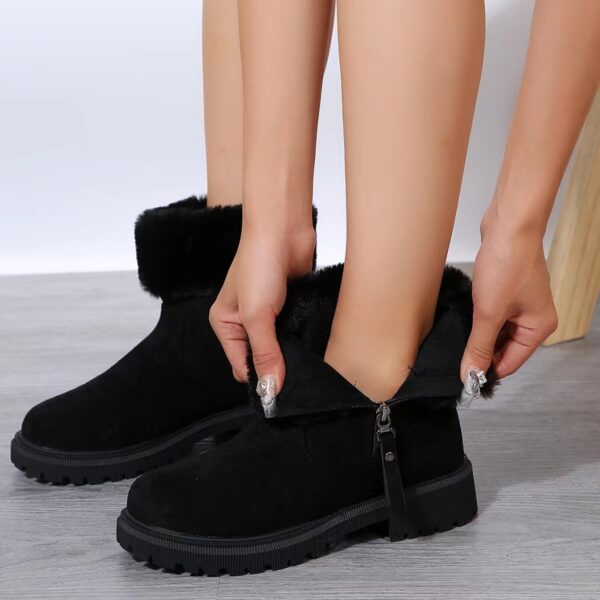 Cozy Winter Ankle Booties for Women – Fur-Lined High-Top Snow Boots - Image 5