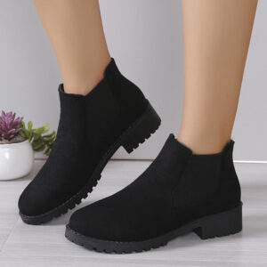 Anti-Slip Suede Retro Chelsea Boots Women