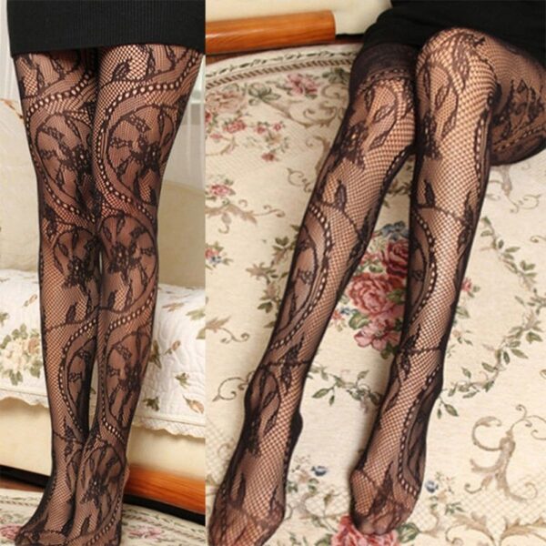 Women's jacquard stockings slim-fit pantyhose - Image 5